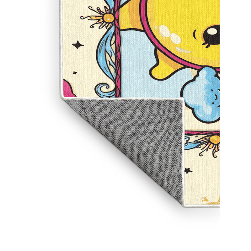 Tapis lavable pour enfant Dakota Fields Sky Clouds_Sky027, Rectangulaire 2 pi x 3 pi