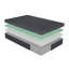 Matelas en mousse viscoélastique infusée de gel de thé vert 11 pouces, gris, matelas dans une boîte-1564661558