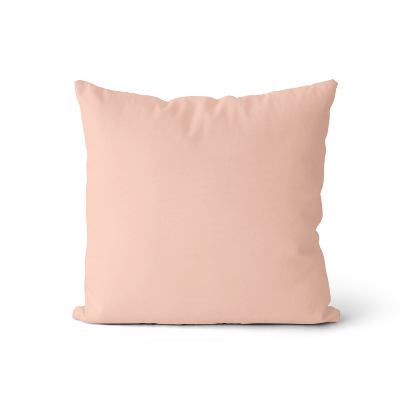 Coussin 18 x 18 blanc Relation, Rose