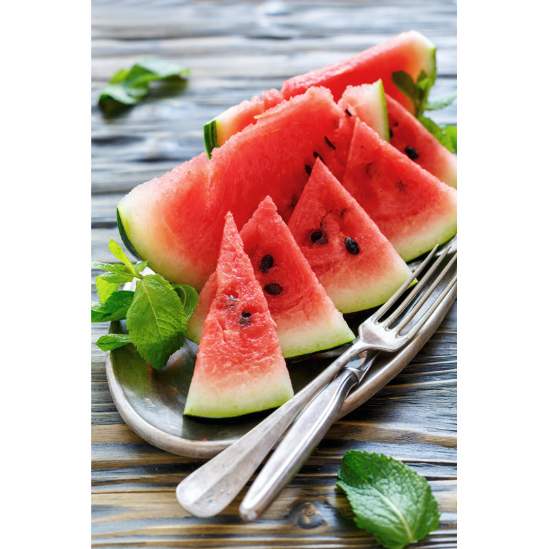 Sliced Watermelon - Wrapped Canvas Print, 76cm H x 51cm W x 3.8cm D