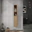 Armoire latérale de salle de bain 12 po, portes à fermeture en douceur, fixation flottante, chêne imitation, Sc00112imo + Sc00212imo-K