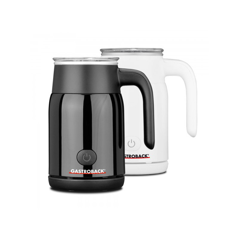 Gastroback Stainless Steel Automatic Milk Frother, Black
