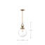 Luminaire suspendu à 1 lumière Crownfield-2047002243