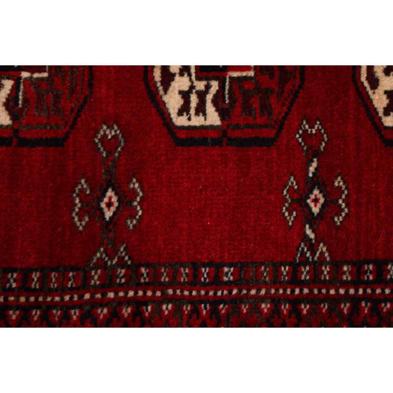 Tapis rouge Teimani 3 pi 5 po x 4 pi 7 po