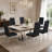 Modern Diamond Tufted Faux Leather Upholstered Dining Chair-915567140-880734641