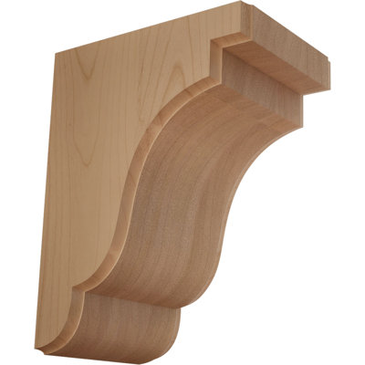 5 1/4"W x 7 1/4"D x 9 1/2"H Bedford Bracket, Alder (4-Pack)