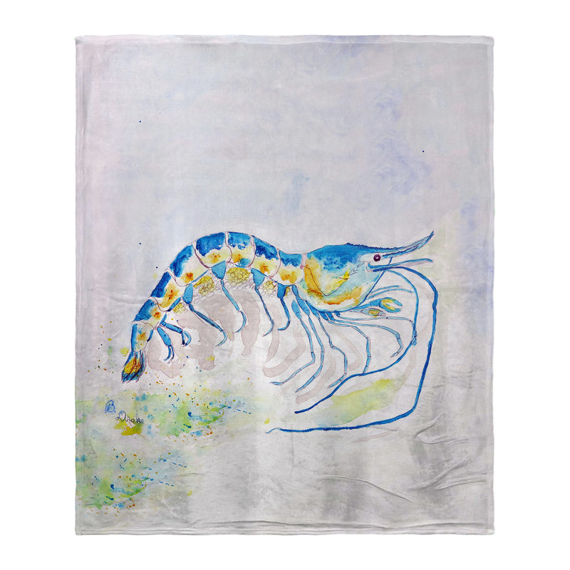 Jeté en crevettes bleues
