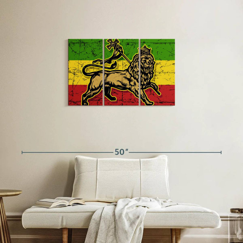 Borges lion de Juda, H 20 po x l 33 po