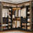 80'' W Closet System with Wooden Drawers and Hanging Rods-1423334097
