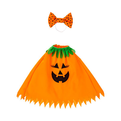 Porch Goose Outfit, Pumpkin Poncho
