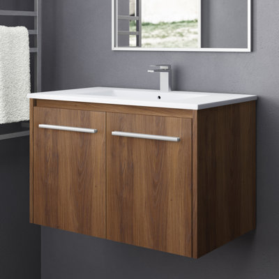 Agostini 30'' Single Bathroom Vanity with Resin Top