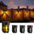 Huotian Outdoor solar fence light, waterproof LED outdoor courtyard/terrace/path solar light, warm white, Sweet Home,Mother's Day Gift