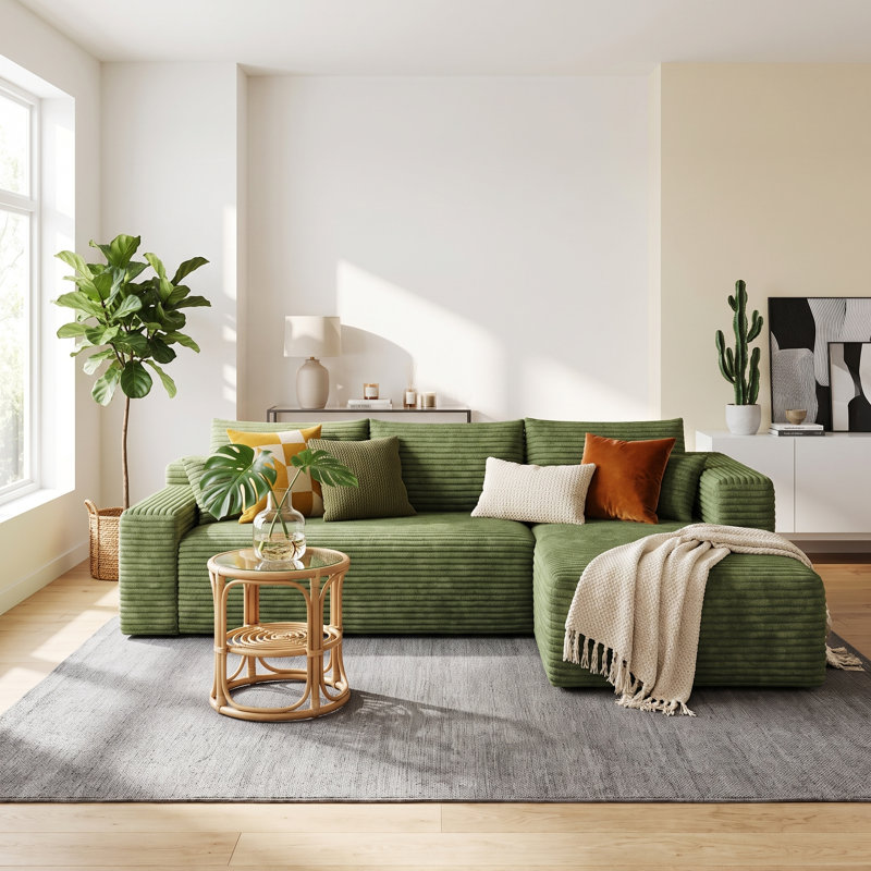 Canapé modulaire 103 po Cloud, Vert