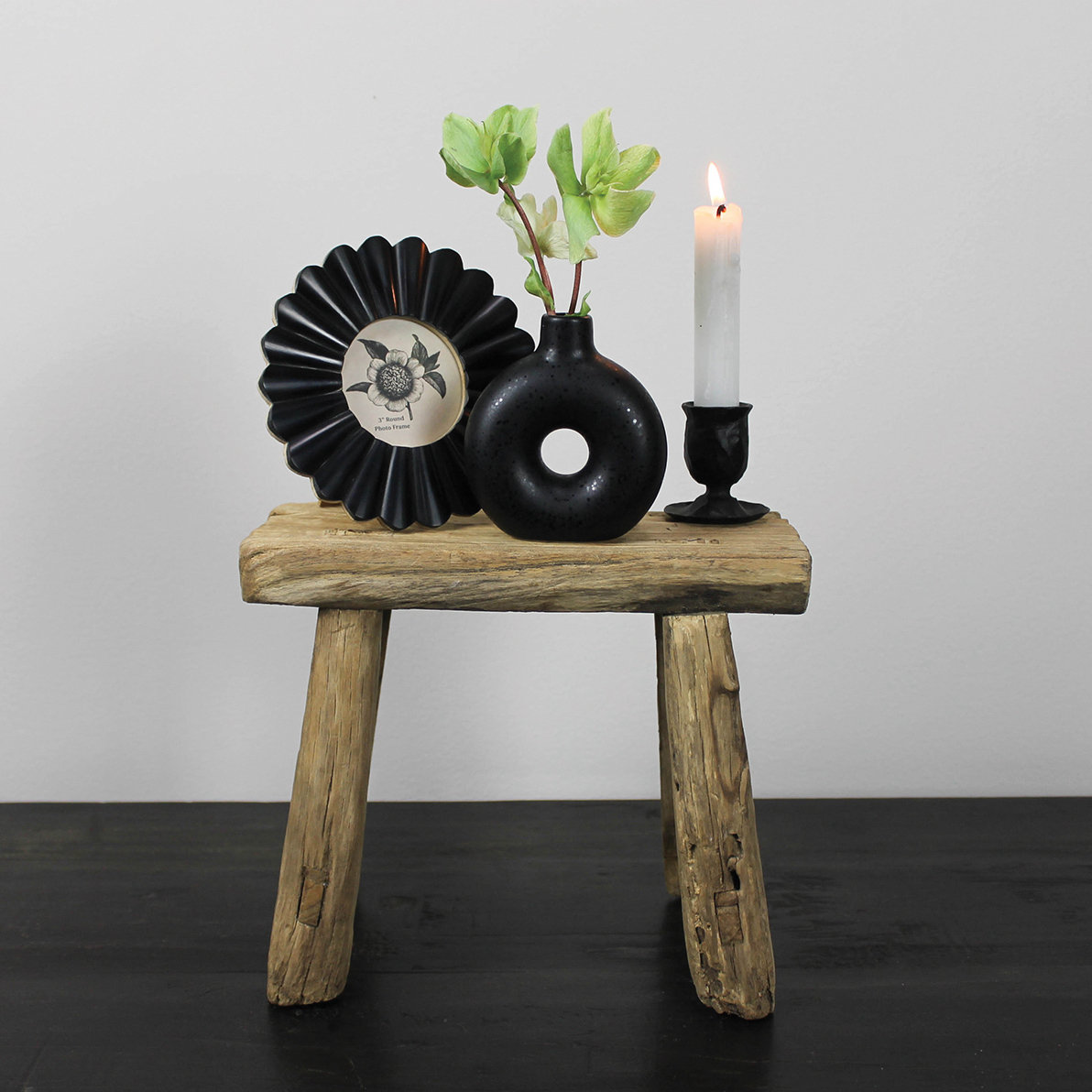 Taper Candle Holder, Black