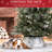 Frosten Rustic Steel Christmas Tree Collar With Easy Setup And Durable Design