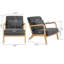 Fauteuil d'appoint 22,8 po Mid Century-130617760