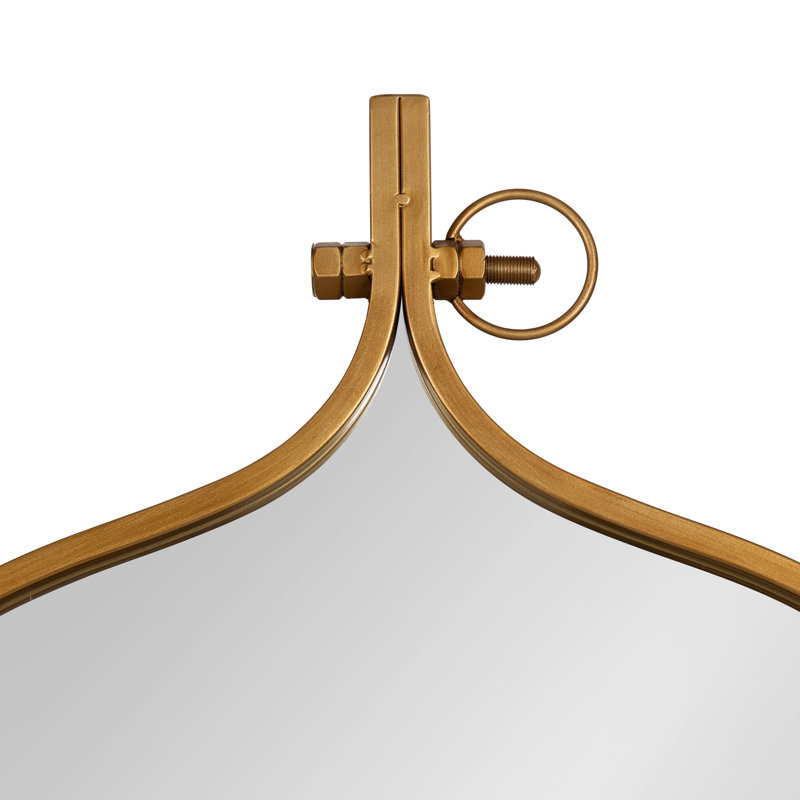 Miroir d'appoint Ristaino, Bronze, 37 po x 30 po