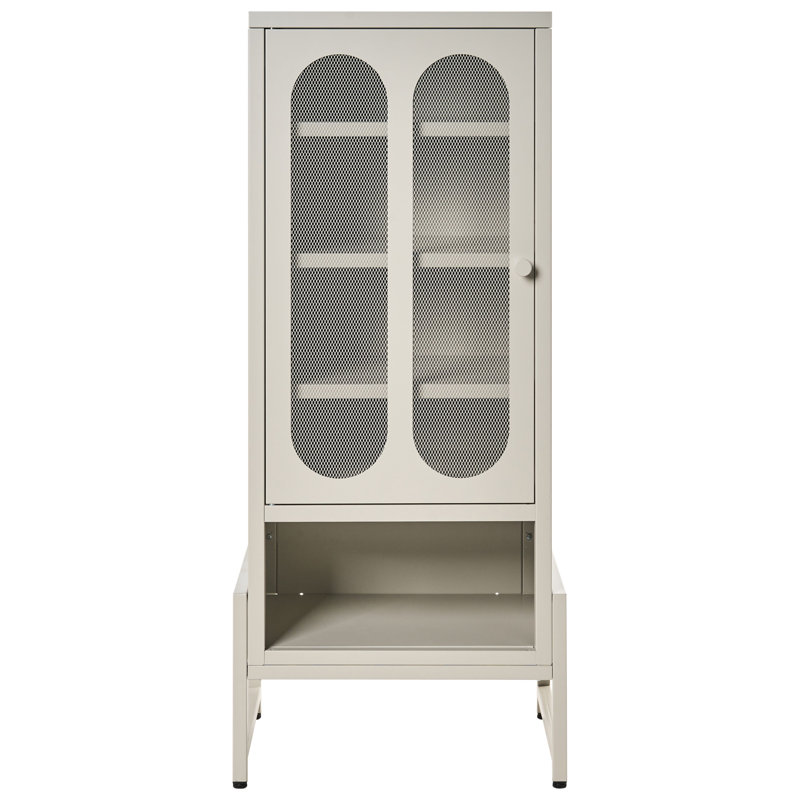 Blaykelee Cabinet Office Storage Cabinet, Beige