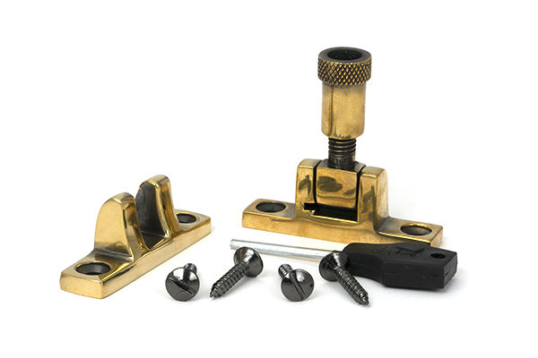 Brompton Brighton Fastener - Narrow (Square), Aged Brass