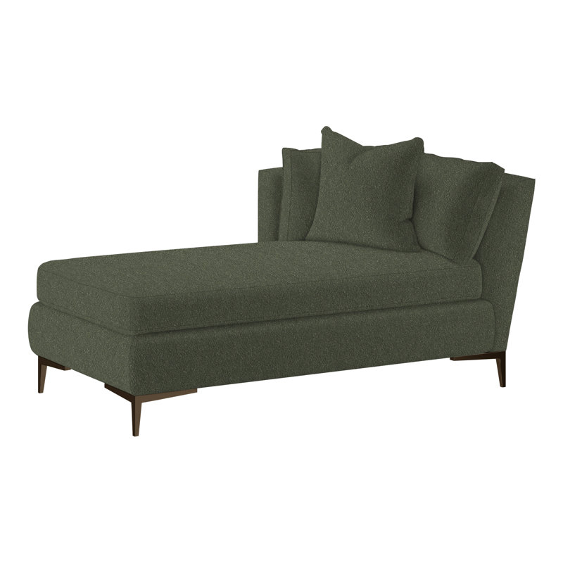 Aiden Chaise Lounge, Antique Bronze, Left Hand Facing, Rise Fern (Performance fabric) 1357-34