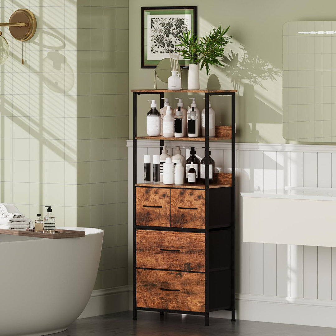 128.5cm H x 51.5cm W Metal Standard Bookcase