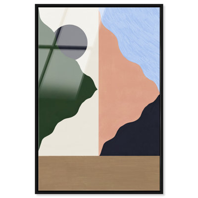 Peaking Mountains High-Gloss Frameless Acrylic Glass Wall Art Abstract Print by Oliver Gal, Ready to Hang, 10 x 15
