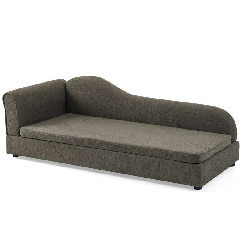 Canapé pour animaux de compagnie en forme de L 55 po Streamline, Gris