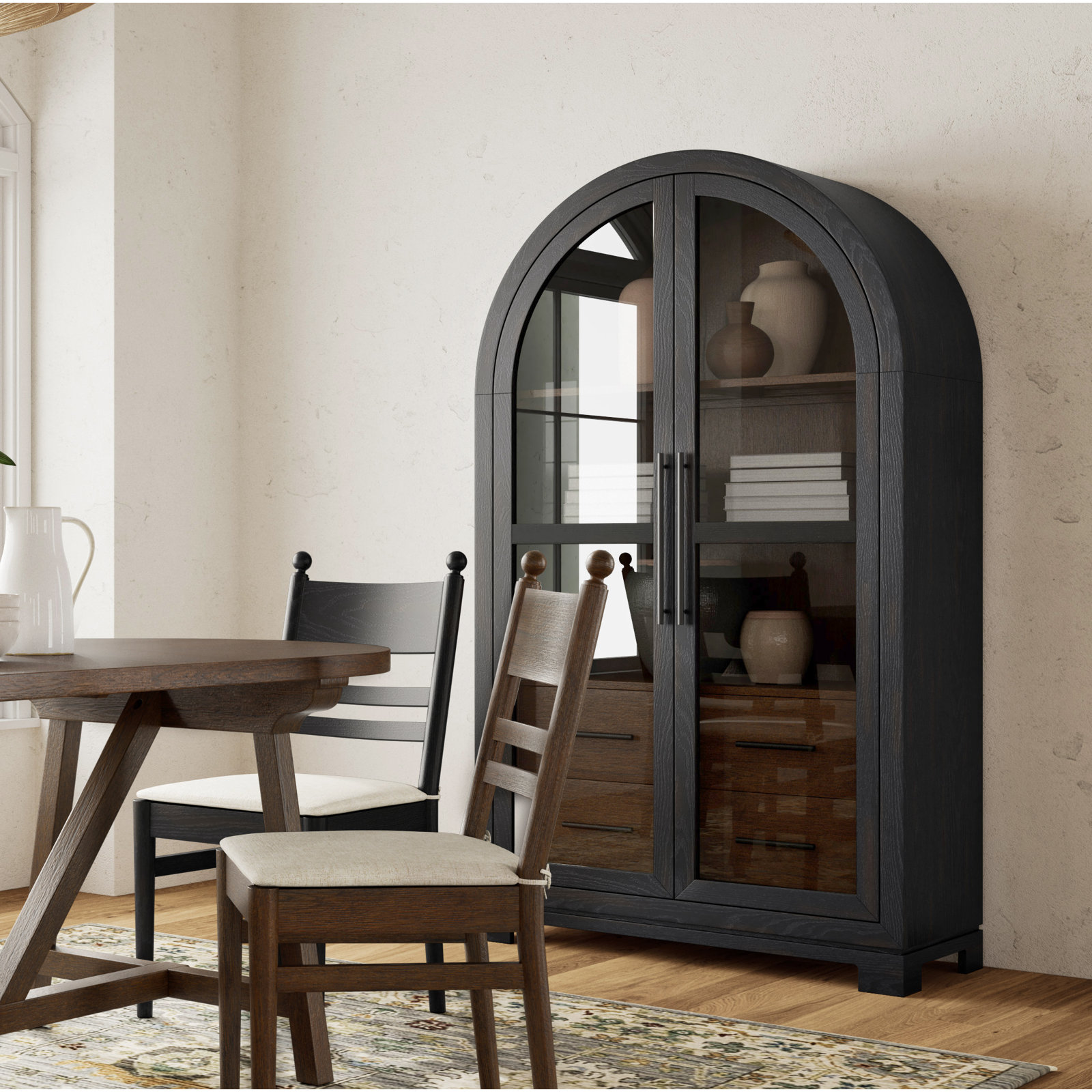 Billie Oak Accent Cabinet
