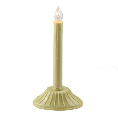 Lampe bougie de Noël ivoire à une lumière de 9,5 po