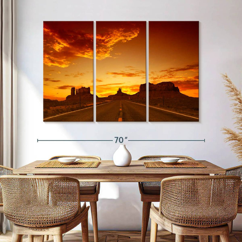 Mehar Road Sunset, 42" H x 65" W