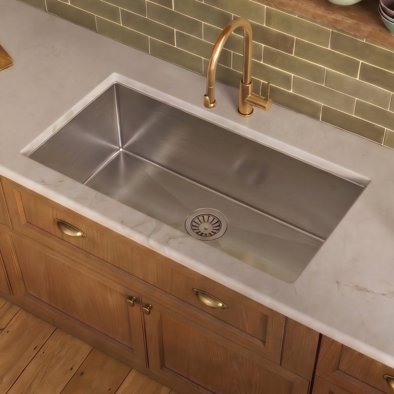 32" L x 19" W  Undermount Kitchen Sink