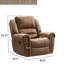 Margena 40.6' Wide Classic and Super Soft Faux Leather Glider Manual Recliner with Nailed Trim-125592289