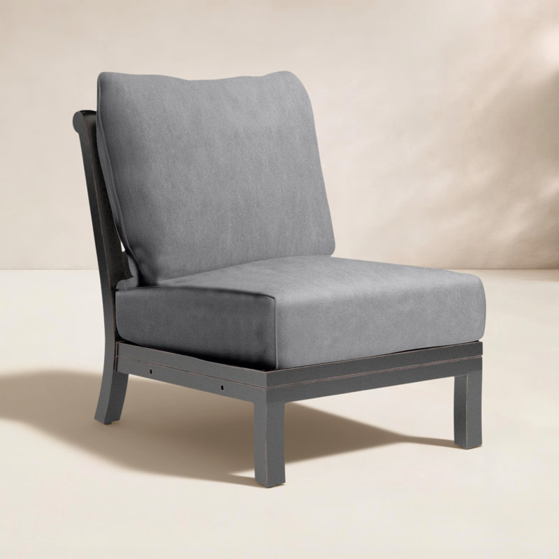Monterey Outdoor Lounge Chair, Canvas Granite Sunbrella® Canvas