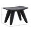 Quillan Mindi Wood Stool, Black