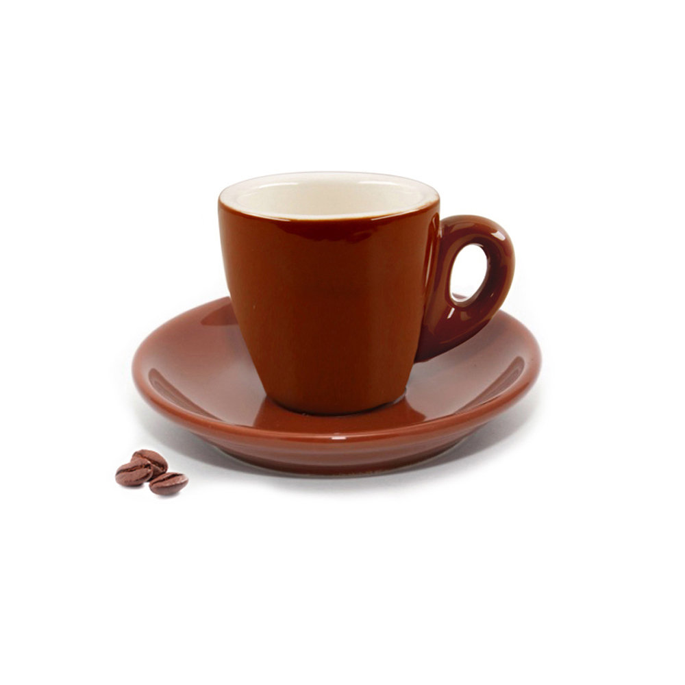 Mcminn Porcelain Espresso Cup and Saucer (Set of 6) Charlton Home®