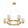 Isla Blanca 6-Light Chandelier in Warm Brass by Breegan Jane