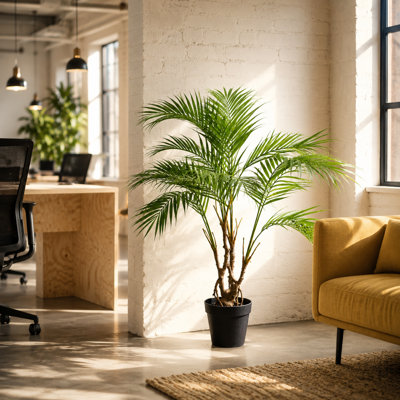 90cm Faux Palm Plant in Pot Liner