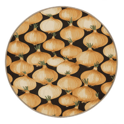 Washable Onion Sweet Vegetables Area Rug