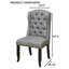 Chaise de salle à manger capitonnée de style rustique-1672831259