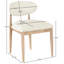 Chaise d'appoint de salle à manger rembourrée en cuir Riccio Vegan-161058637-161058640
