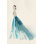 «Blue Dress II On Canvas» par Lily K, reproduction