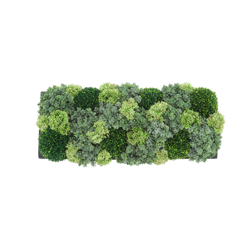 Jerez Faux Succulent in Fiberstone Planter, Black
