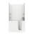 Santa Fe 52.75'' x 26.4'' Walk-in Fiberglass Bathtub with Faucet-23011061