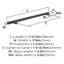 Poignée barre 8 à 13/16 po (224 mm) d'armoire centre à centre en bronze noir-361805422-313837478-329904446