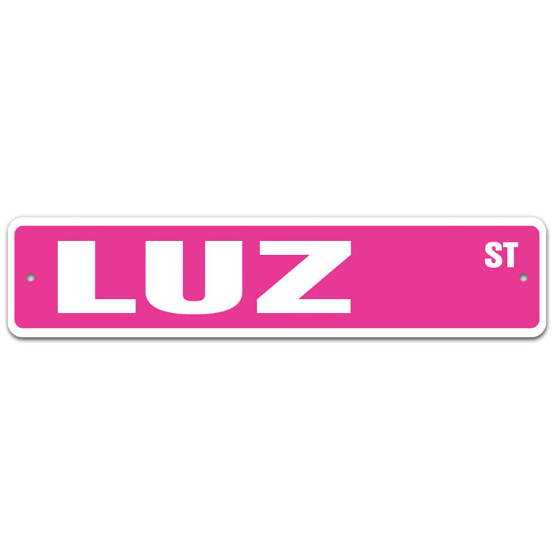 Plaque de rue Kirsten, H 7 po x l 30 po x P 0,1 po