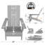Chaise Adirondack pliante Ghazali-1309972098