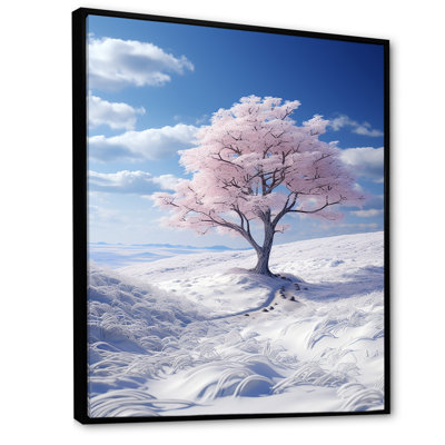 Arbre enneigé élégance I - imprimé