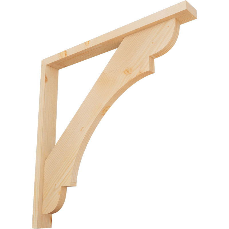 Support de bloc olympique avec entretoise décalée, 34 x 34, Sapin Douglas de l 3 1/2 (lisse)
