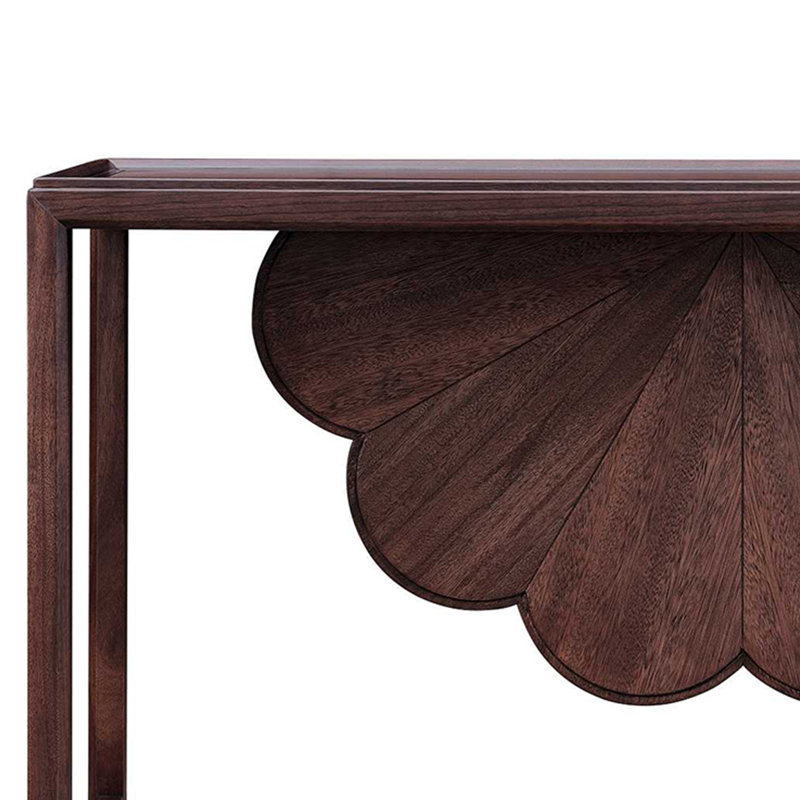 Chinese-style simple brown console table