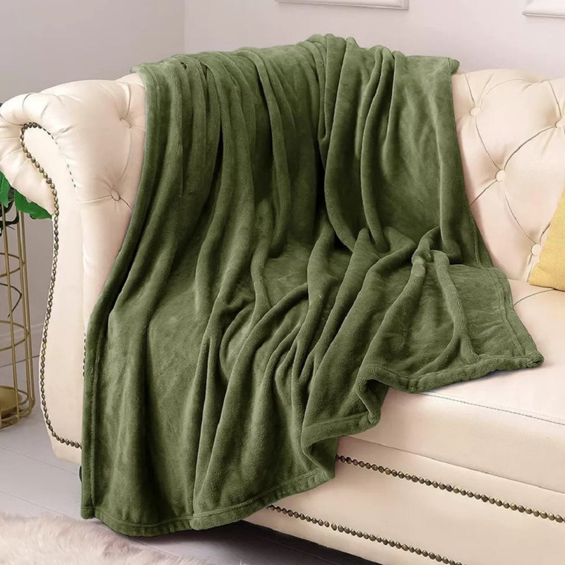 Fairmont Park Throw, Green, 240cm W x 270cm L